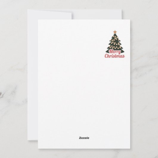 メリークリスマスホリデーカード：喜ばしい新しいモデル シーズンカード (裏面)