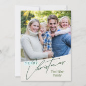 メリークリスマスホリデーカード 招待状 (正面)