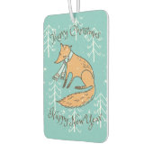 メリークリスマスホリデーキツネコージー カーエアーフレッシュナー (左)