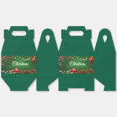 メリークリスマスホリデーギフトボックスとフェスティバルオルナ フェイバーボックス (見開き)