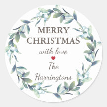 メリークリスマスホリデーギフトラベルシール