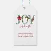 メリークリスマスホリデーギフトラベルジョイ ギフトタグ (正面)