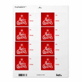 メリークリスマスホリデーギフトラベルラベル ラベル (フルシート)