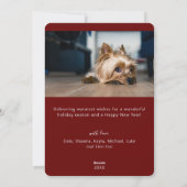 メリークリスマスホリデークリスマスカード シーズンカード (裏面)