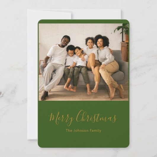 メリークリスマスホリデークリスマスカード シーズンカード (正面)