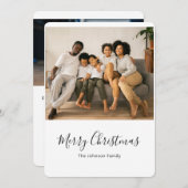 メリークリスマスホリデークリスマスカード シーズンカード (正面/裏面)