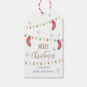 メリークリスマスホリデークリスマスラベル ギフトタグ (正面)