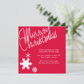 メリークリスマスホリデーグリーティングカード シーズンカード (スタンド正面)