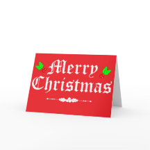 メリークリスマスホリデーグリーティングカード