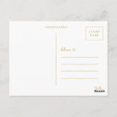 メリークリスマスホリデーグリーティングフォトオーバーレイ ポストカード (裏面)