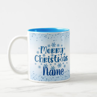 メリークリスマスホリデーコーヒーティーマグカップ ツートーンマグカップ