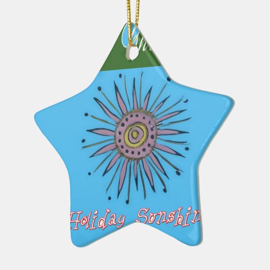 メリークリスマスホリデーサンシャインコレクション セラミックオーナメント (左)