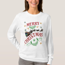 メリークリスマスホリデーサンタTシャツ