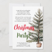 メリークリスマスホリデーシーブリーパーティの招待状 案内状 (正面)