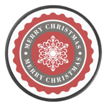 メリークリスマスホリデースノーフレーク