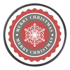 メリークリスマスホリデースノーフレーク アイスホッケーパック