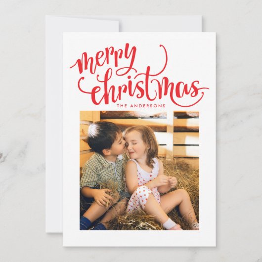 メリークリスマスホリデースワールフォトカード シーズンカード (正面)