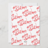 メリークリスマスホリデースワールフォトカード シーズンカード (裏面)