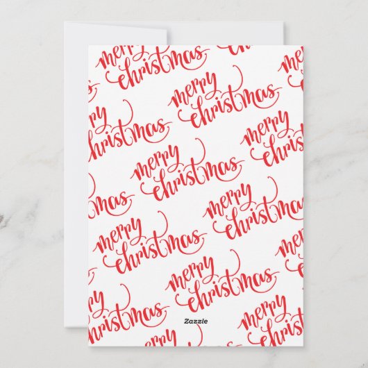 メリークリスマスホリデースワールフォトカード シーズンカード (裏面)