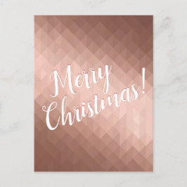 メリークリスマスホリデーズバラ金ゴールドシック季節 ポストカード