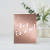 メリークリスマスホリデーズバラ金ゴールドシック季節 ポストカード (スタンド正面)