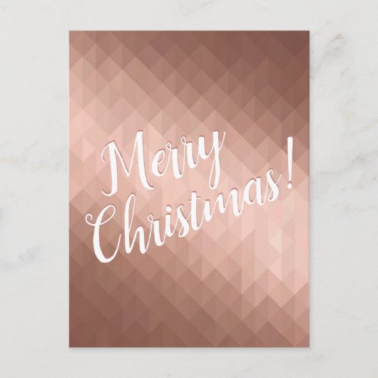 メリークリスマスホリデーズバラ金ゴールドシック季節 ポストカード (正面)