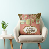 メリークリスマスホリデーズホームデコール装飾用クッション クッション (椅子)