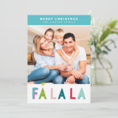 メリークリスマスホリデータイポグラフィアクア シーズンカード (スタンド正面)