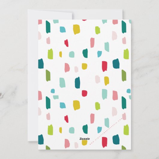 メリークリスマスホリデータイポグラフィアクア シーズンカード (裏面)