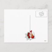 メリークリスマスホリデーテディベア シーズンポストカード (裏面)