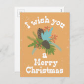 メリークリスマスホリデーデコール シーズンポストカード (正面/裏面)