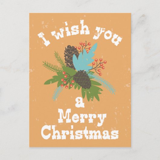 メリークリスマスホリデーデコール シーズンポストカード (正面)