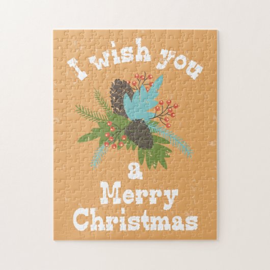 メリークリスマスホリデーデコール ジグソーパズル (縦)