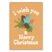 メリークリスマスホリデーデコール テーブルナンバー (裏面)