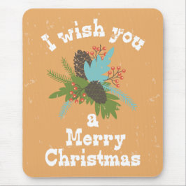 メリークリスマスホリデーデコール マウスパッド