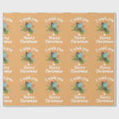 メリークリスマスホリデーデコール ラッピングペーパー (フラット)