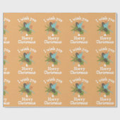 メリークリスマスホリデーデコール ラッピングペーパー (フラット)