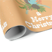 メリークリスマスホリデーデコール ラッピングペーパー (ロールコーナー)