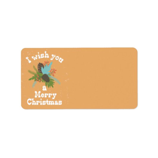 メリークリスマスホリデーデコール ラベル (正面)