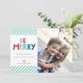 メリークリスマスホリデートレンディーおもしろい型 シーズンカード (スタンド正面)