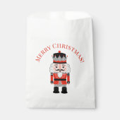 メリークリスマスホリデーナツクラッカーパーティー フェイバーバッグ (正面)