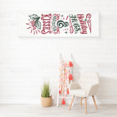 メリークリスマスホリデーハグズとミストレトーキス 横断幕 (インサイチュ)