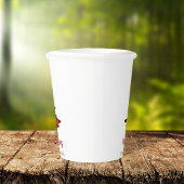 メリークリスマスホリデーバッファローチェックパターン 紙コップ