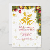 メリークリスマスホリデーパーティニューホームムービング 案内状 (正面)