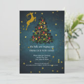 メリークリスマスホリデーパーティニューホームムービング 案内状 (スタンド正面)