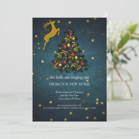 メリークリスマスホリデーパーティニューホームムービング 案内状 (スタンド正面)