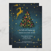 メリークリスマスホリデーパーティニューホームムービング 案内状 (正面/裏面)