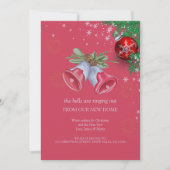 メリークリスマスホリデーパーティニューホームムービング 案内状 (正面)