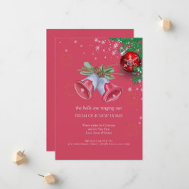 メリークリスマスホリデーパーティニューホームムービング 案内状