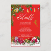 メリークリスマスホリデーパーティーゲスト詳細 エンクロージャーカード (正面)